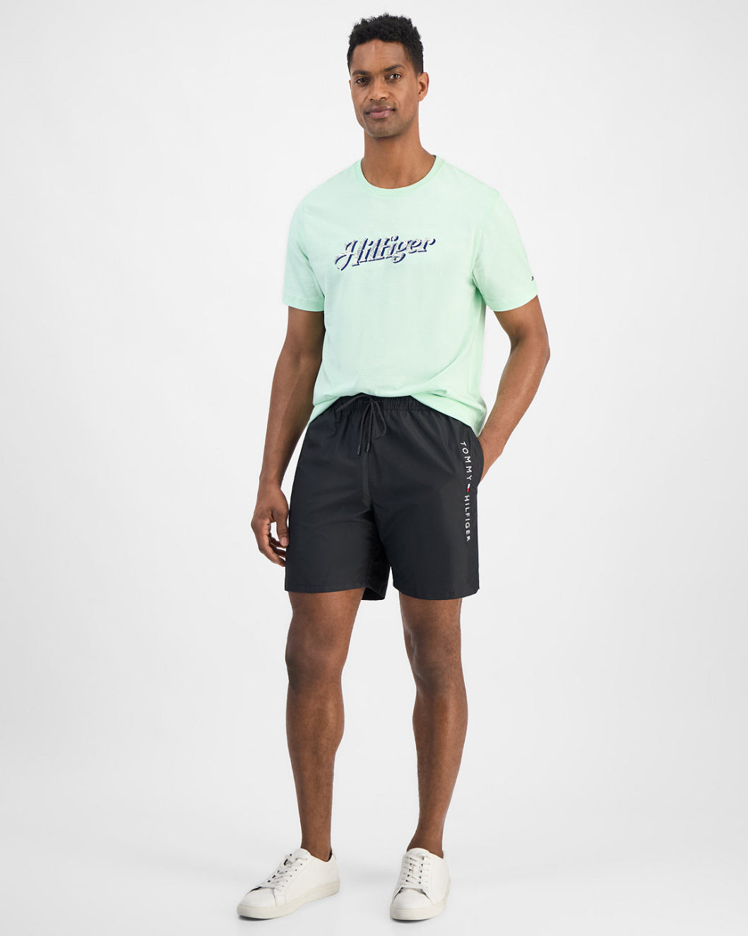 Men's Drawstring Logo 7" Swim Trunks