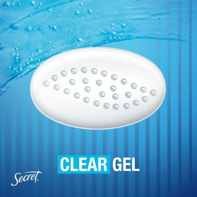 Secret Outlast Clear Gel Deodorant, Completely Clean, 2.6 oz., 4 pk.