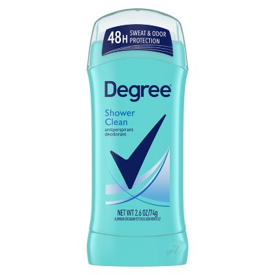 Degree Antiperspirant Deodorant, Shower Clean, 2.6 oz., 5 pk.
