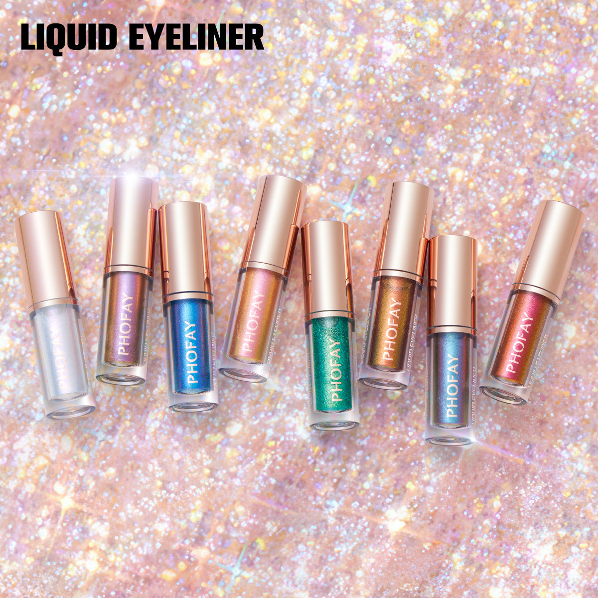 PHOFAY Liquid Gluitter Eyeliner Set
