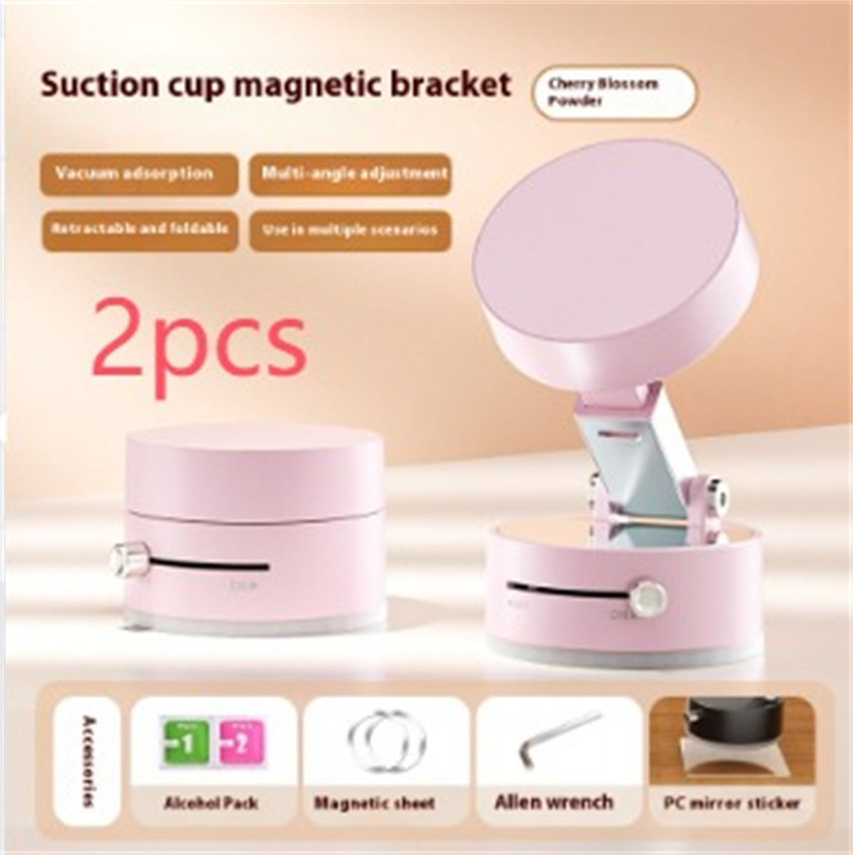 Foldable Magnetic Phone Holder Foldable Suction Cup With Suction Cup Hands-Free Navigation For Smart Phone
