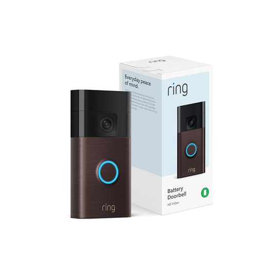 Ring Battery Doorbell, Head-to-Toe Video, Live View with Two-Way Talk, and Motion Detection & Alerts (newest model), Satin Nickel