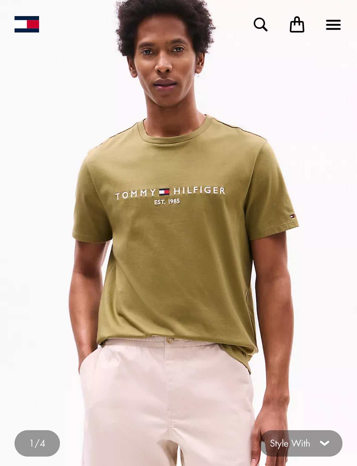 Embroidered Tommy Logo T-Shirt