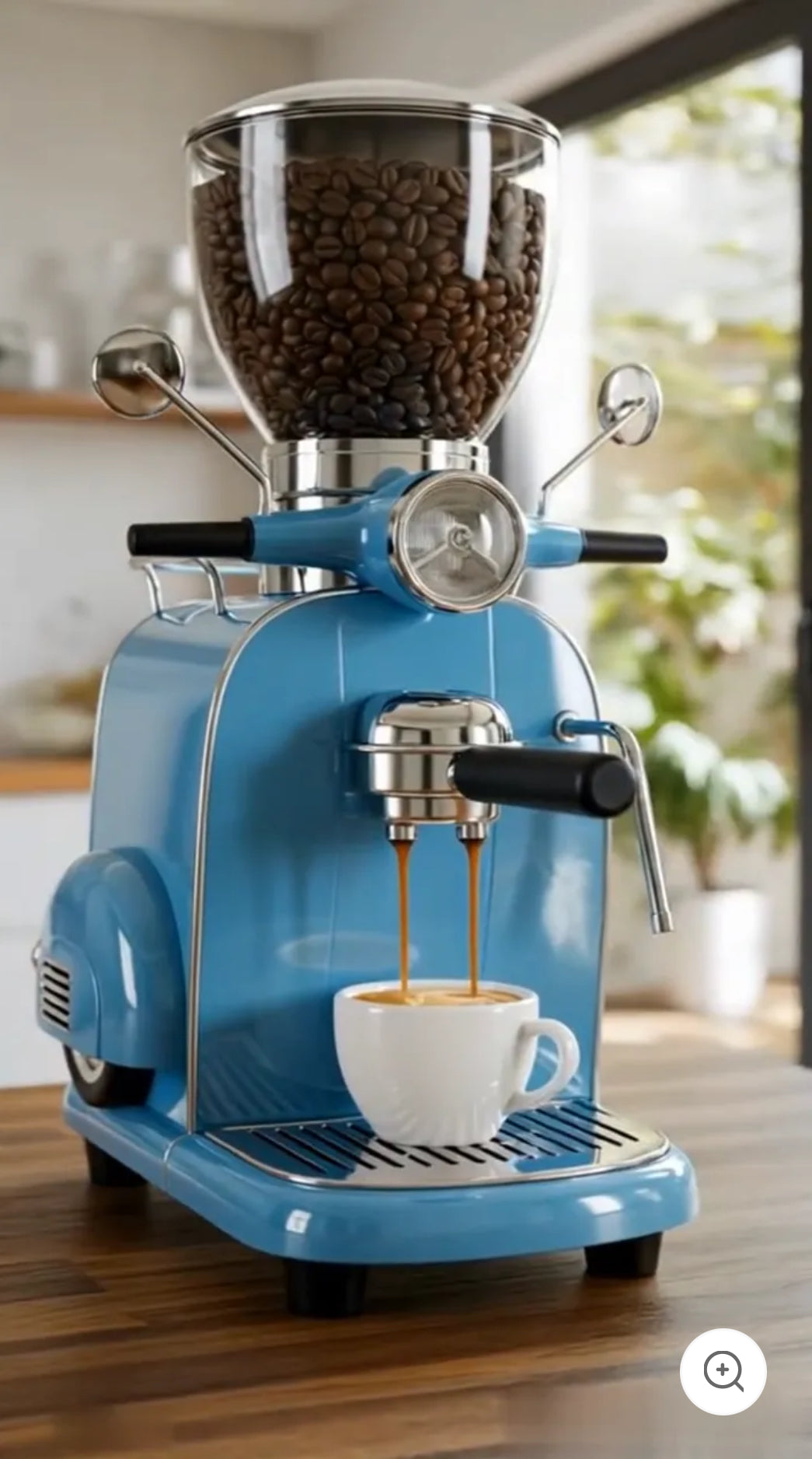 Motorcycle Coffee Maker – 9 Bars Pressure, 1400W Café-Grade Brews, Anywhere!