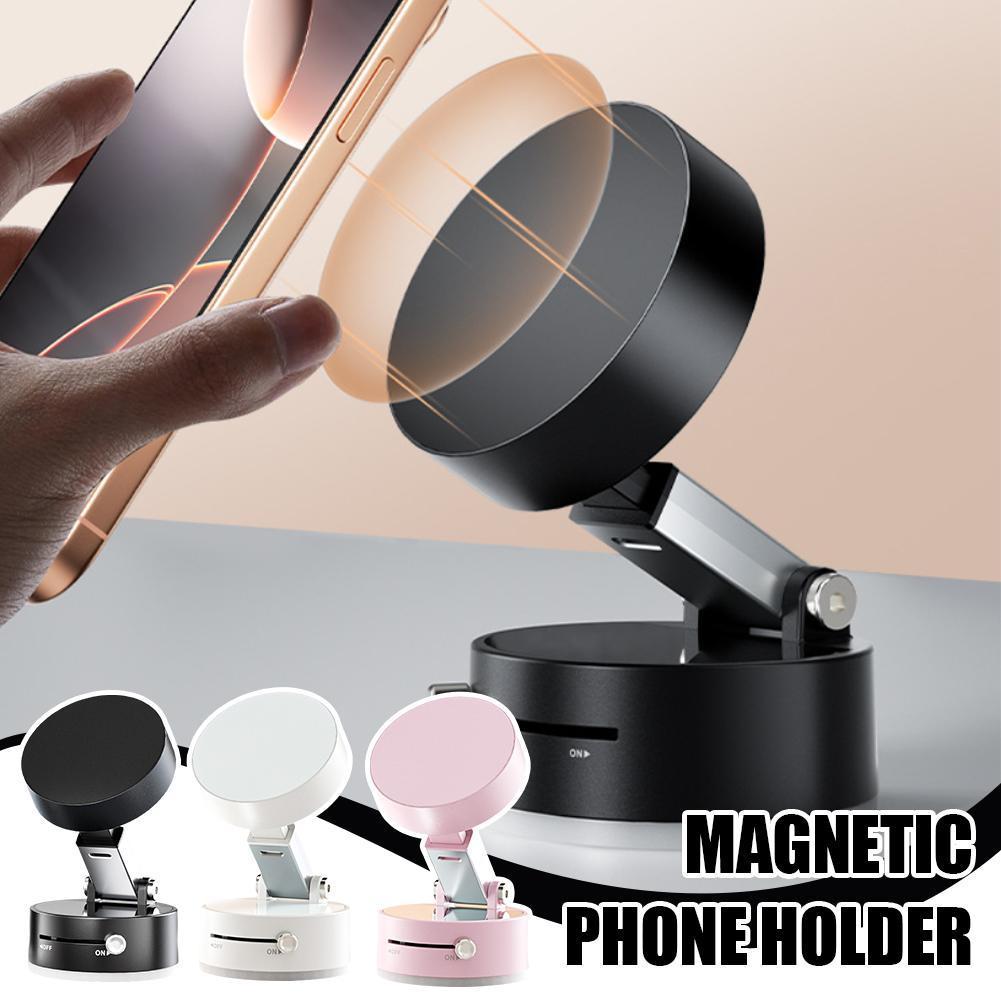 Foldable Magnetic Phone Holder Foldable Suction Cup With Suction Cup Hands-Free Navigation For Smart Phone