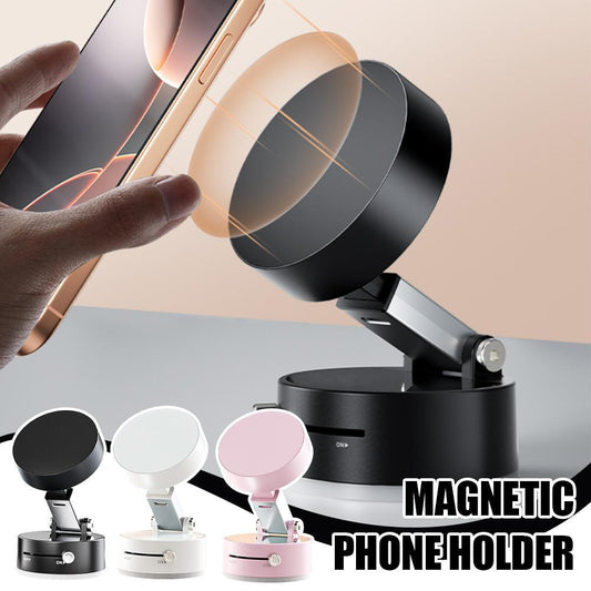 Foldable Magnetic Phone Holder Foldable Suction Cup With Suction Cup Hands-Free Navigation For Smart Phone
