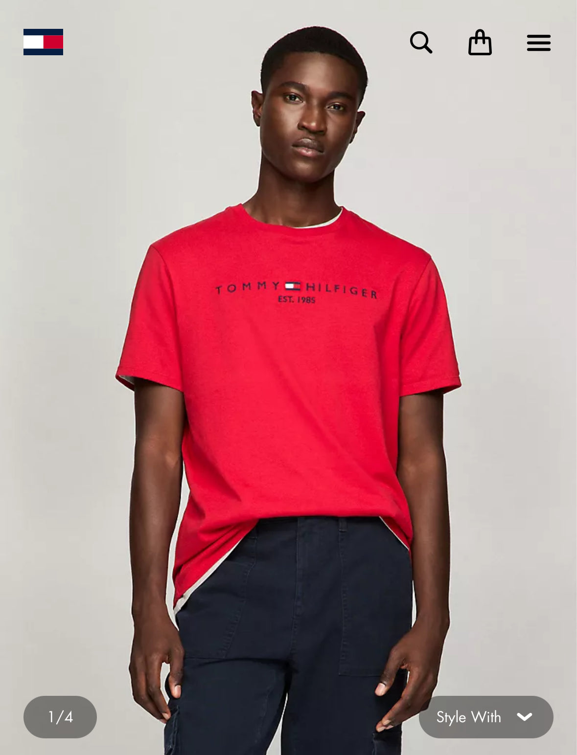 Embroidered Tommy Logo T-Shirt