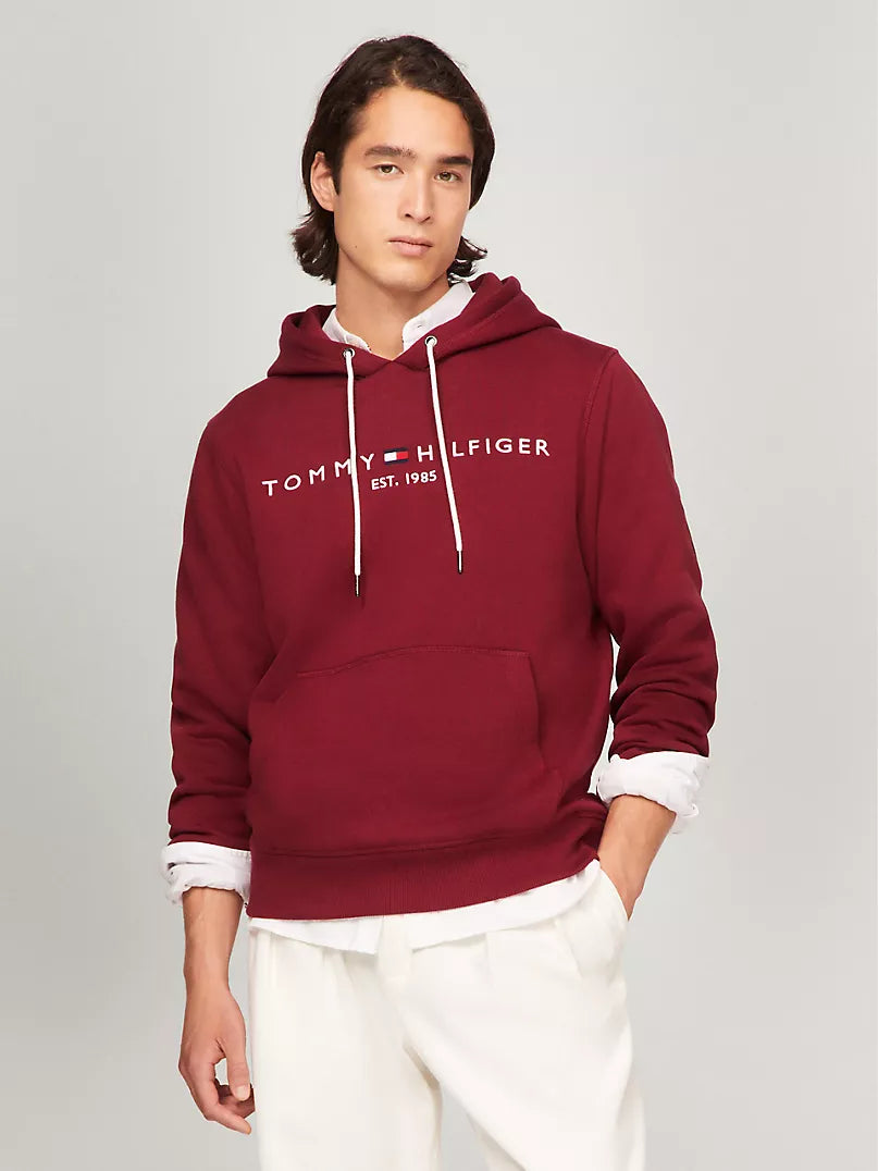Embroidered Tommy Logo Hoodie