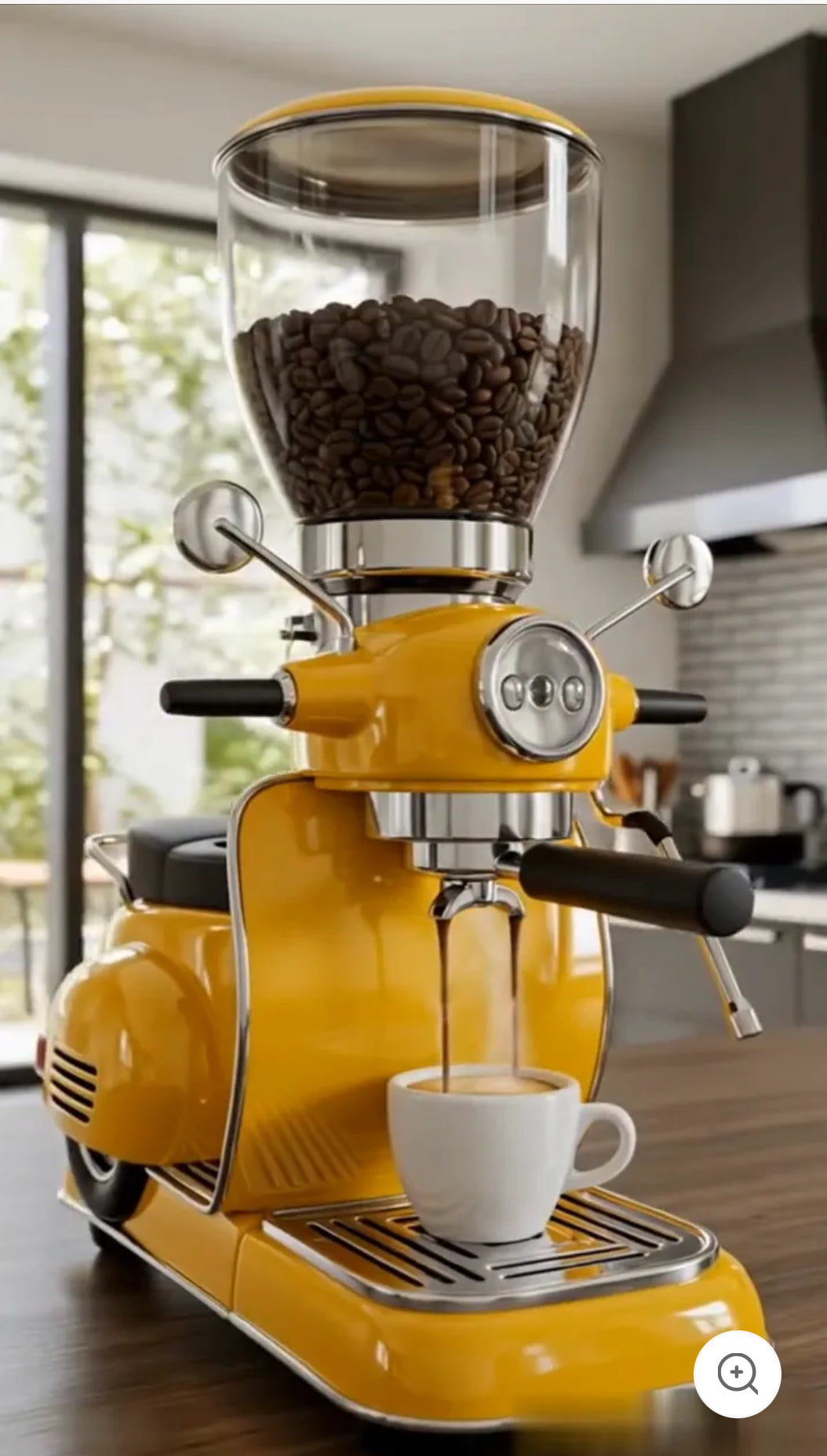 Motorcycle Coffee Maker – 9 Bars Pressure, 1400W Café-Grade Brews, Anywhere!