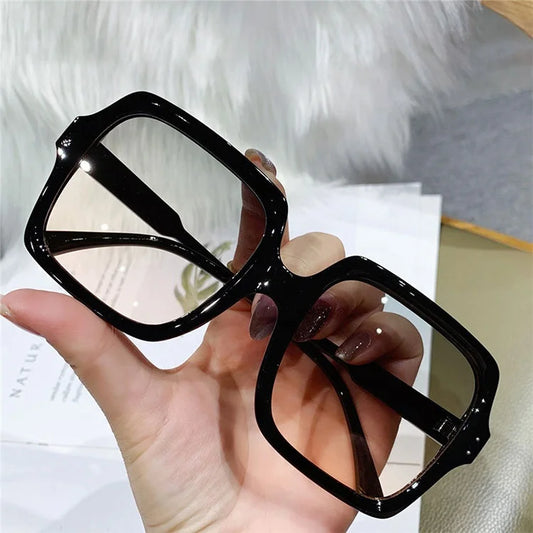 2022 Oversized Uv400 Square Fashion Vintage Sunglasses for Women