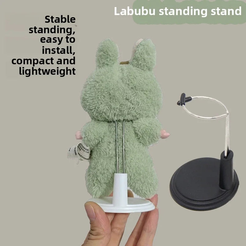 LABUBU Adjustable Metal White Black Doll Dummy Puppet Wrist Stand Holder Bracket Support Dollhouse Accessories Toy Store Display