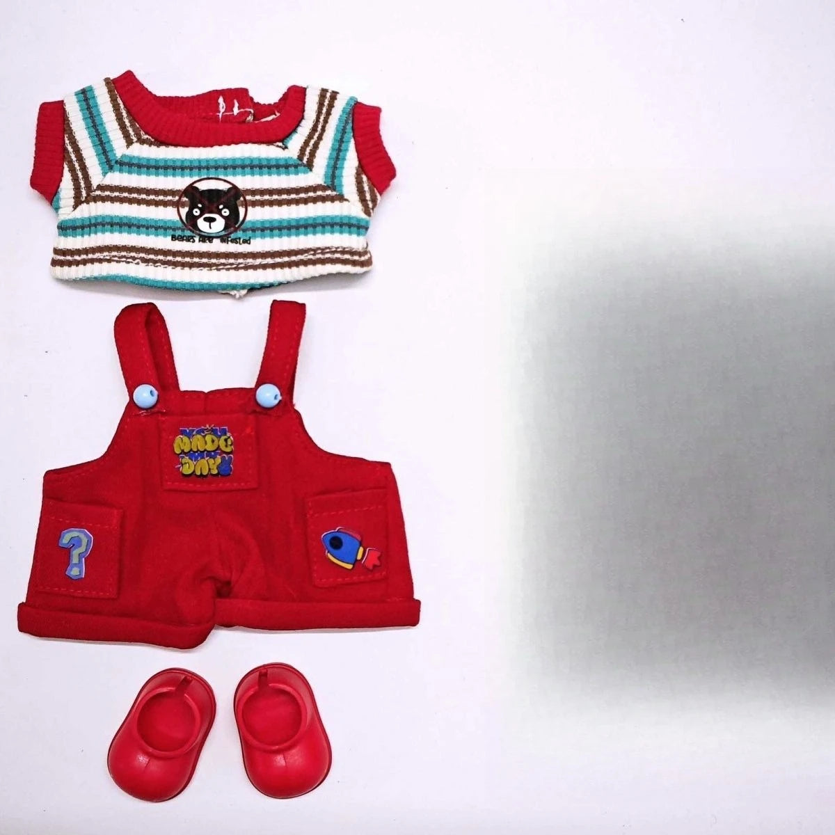 Labubu 3.0 Big Into Energy Red Sports Outfit with Earphones for 15/17cm Ropa Labubu Dolls