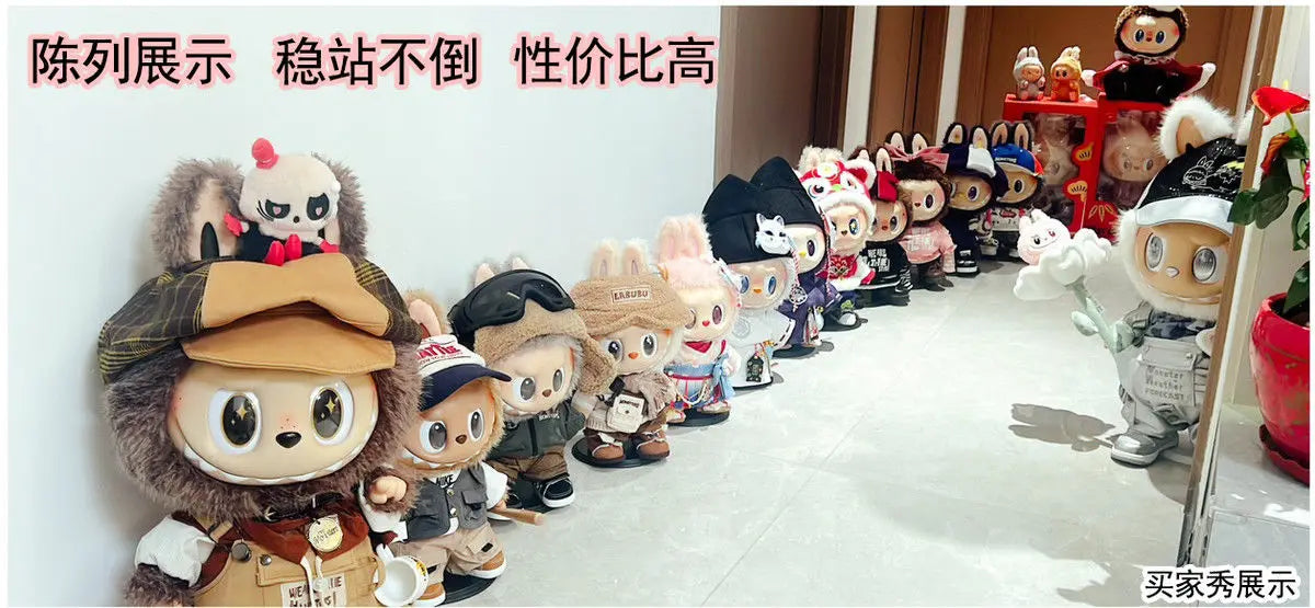 LABUBU Adjustable Metal White Black Doll Dummy Puppet Wrist Stand Holder Bracket Support Dollhouse Accessories Toy Store Display