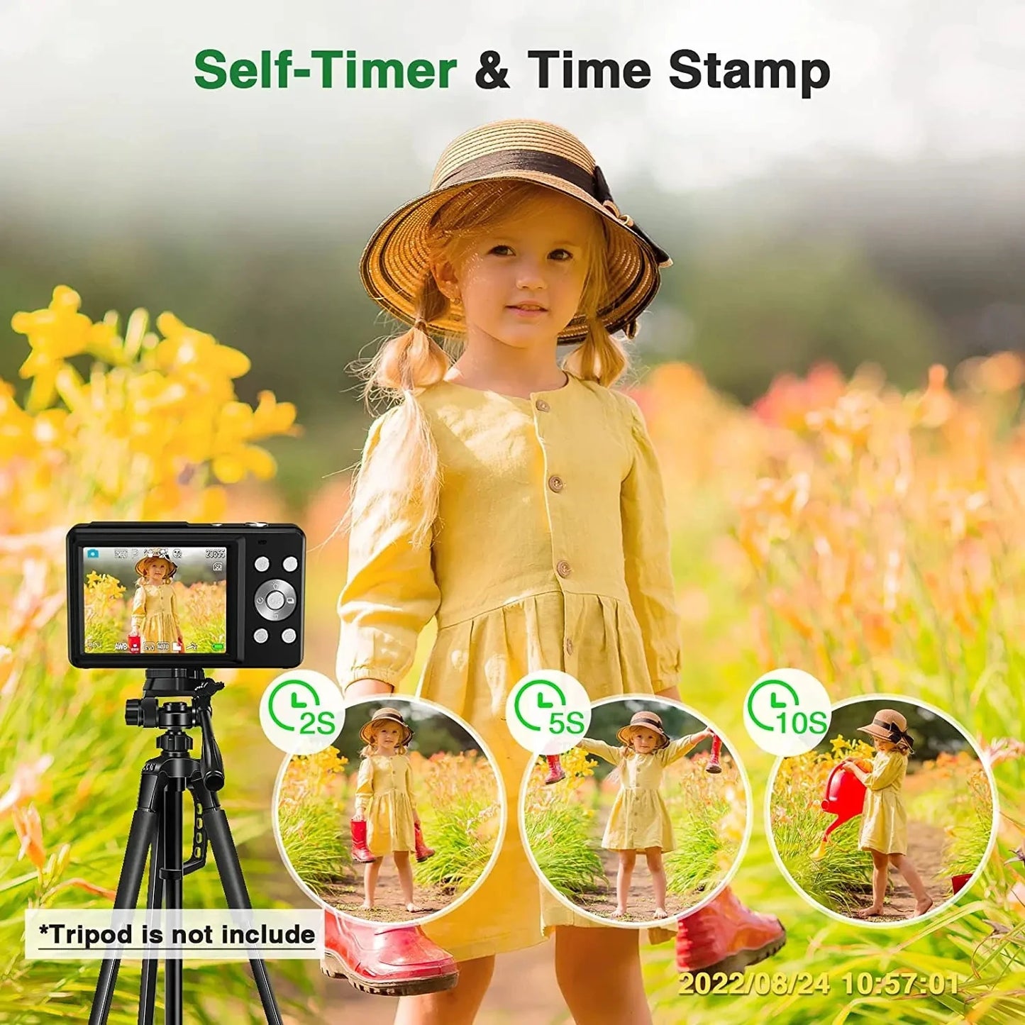 DC403 44MP HD Digital Camera 16X Digital Zoom Cameras Support For Taking Photos Recording Videos For Thanksgiving New Year Gifts