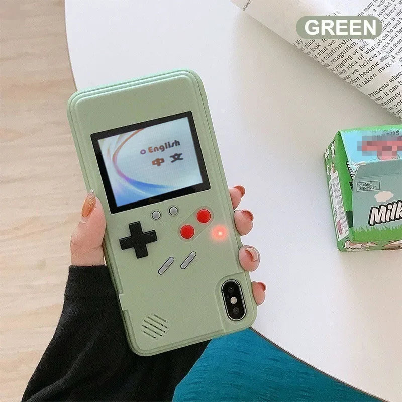 36 Classic Retro Gameboy Gaming Phone Case For Samsung Galaxy S26 S25 S24 S23 S22 S21 Plus Ultra S20 FE Note 20 10 Game Boy Case