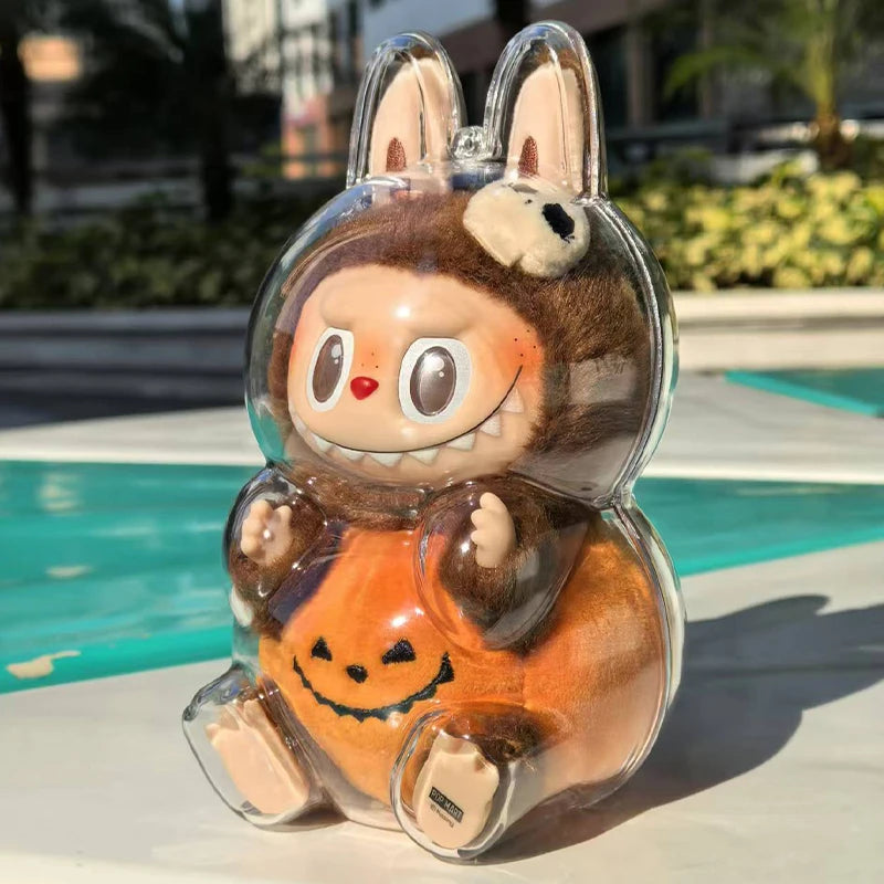 LABUBU Have A Seat Transparent Case Labubu Plastic Case Backpack Charms