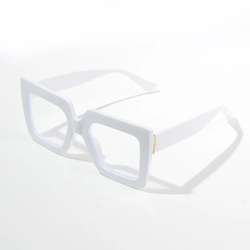 Square Shape Woman Eyeglasses Bohemian Style Blue Light Blocking Glasses for Women New Style Decorative Glass