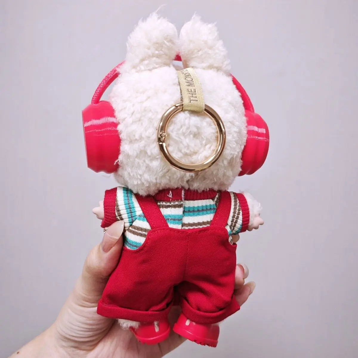Labubu 3.0 Big Into Energy Red Sports Outfit with Earphones for 15/17cm Ropa Labubu Dolls