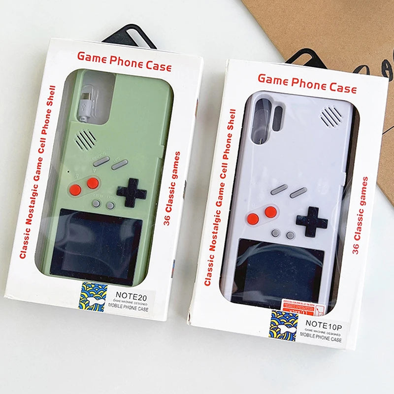 36 Classic Retro Gameboy Gaming Phone Case For Samsung Galaxy S26 S25 S24 S23 S22 S21 Plus Ultra S20 FE Note 20 10 Game Boy Case