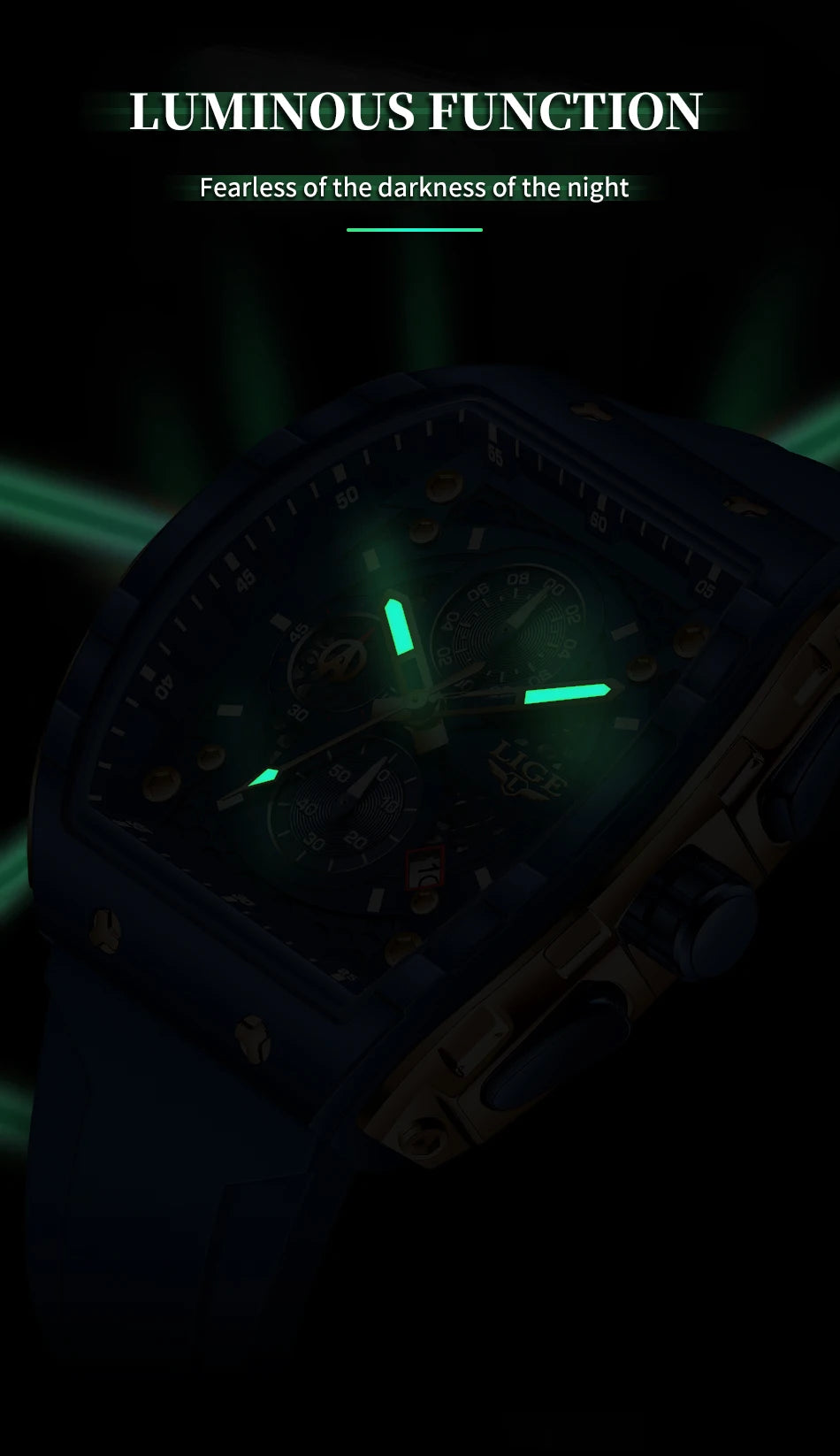 LIGE Top Brand Luxury Watches Men Sport 50M Waterproof Quartz Mens Watch Military Luminous Dive Wristwatch Male Reloj Homre 2024