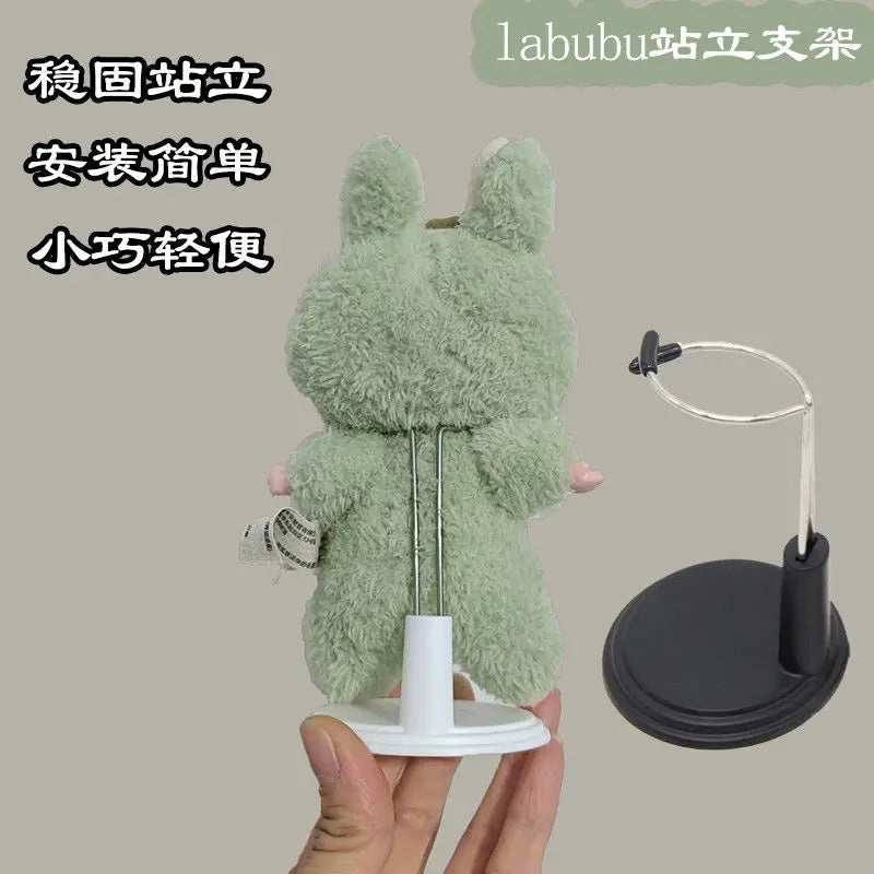 LABUBU Adjustable Metal White Black Doll Dummy Puppet Wrist Stand Holder Bracket Support Dollhouse Accessories Toy Store Display