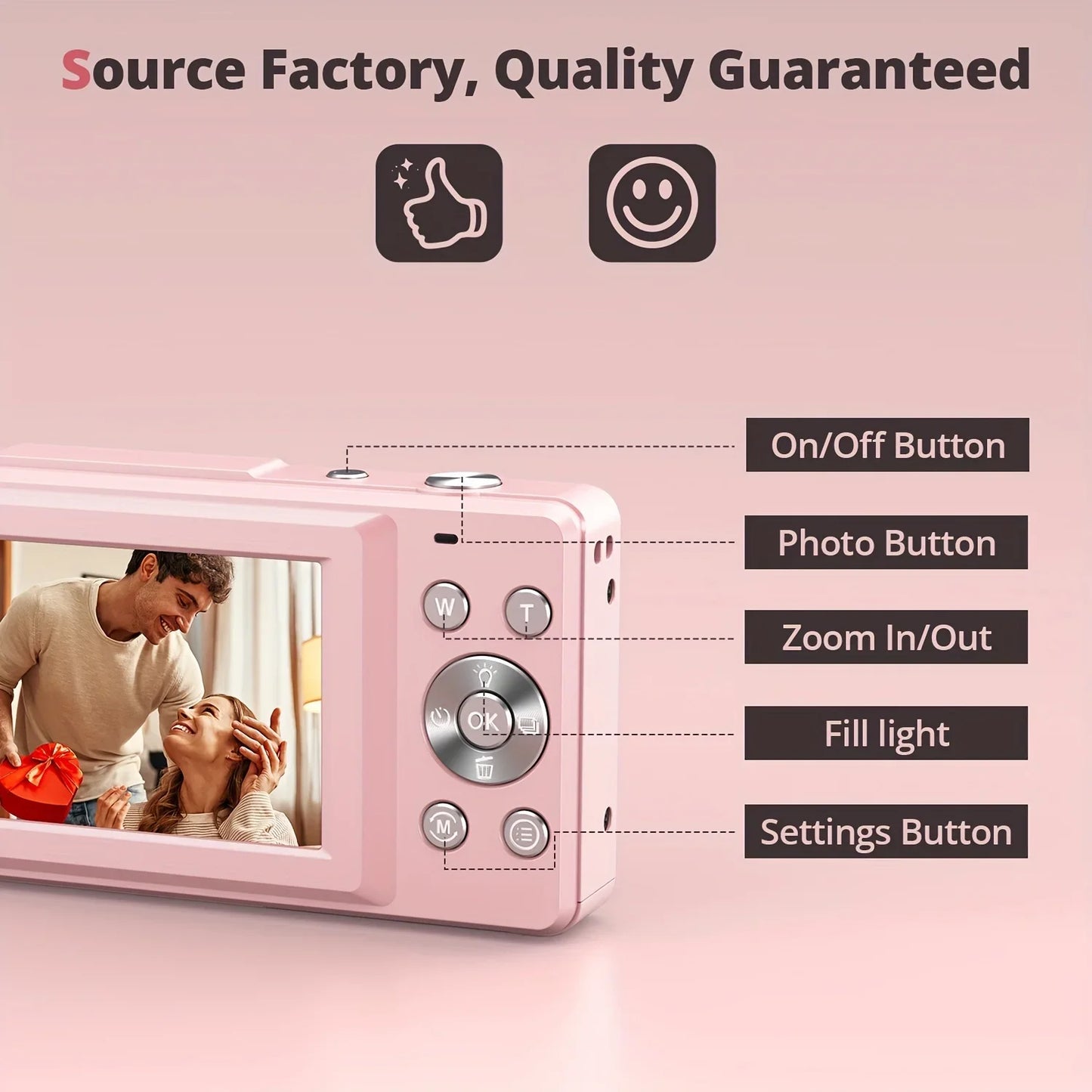 DC403 44MP HD Digital Camera 16X Digital Zoom Cameras Support For Taking Photos Recording Videos For Thanksgiving New Year Gifts