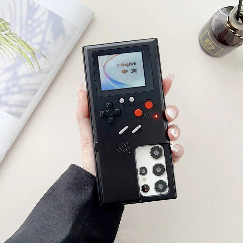 36 Classic Retro Gameboy Gaming Phone Case For Samsung Galaxy S26 S25 S24 S23 S22 S21 Plus Ultra S20 FE Note 20 10 Game Boy Case