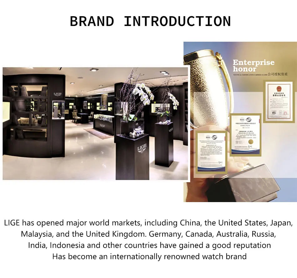 LIGE Top Brand Luxury Watches Men Sport 50M Waterproof Quartz Mens Watch Military Luminous Dive Wristwatch Male Reloj Homre 2024