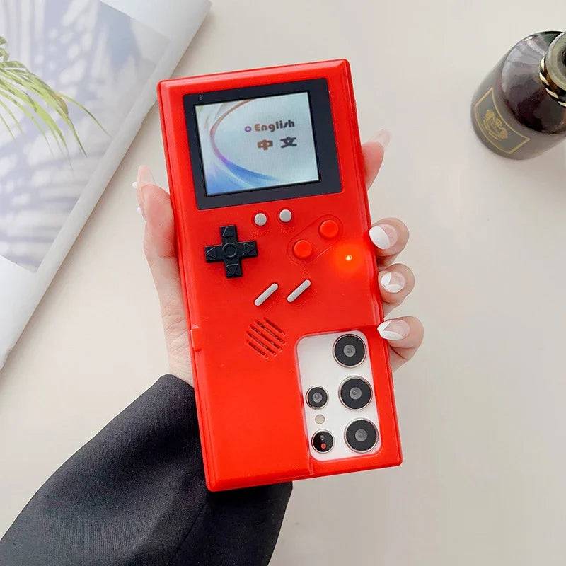 36 Classic Retro Gameboy Gaming Phone Case For Samsung Galaxy S26 S25 S24 S23 S22 S21 Plus Ultra S20 FE Note 20 10 Game Boy Case