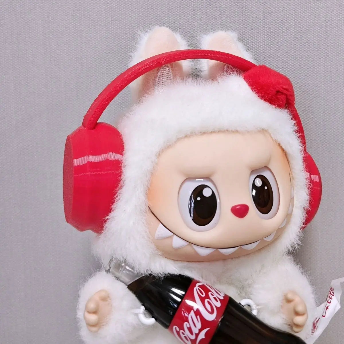 Labubu 3.0 Big Into Energy Red Sports Outfit with Earphones for 15/17cm Ropa Labubu Dolls