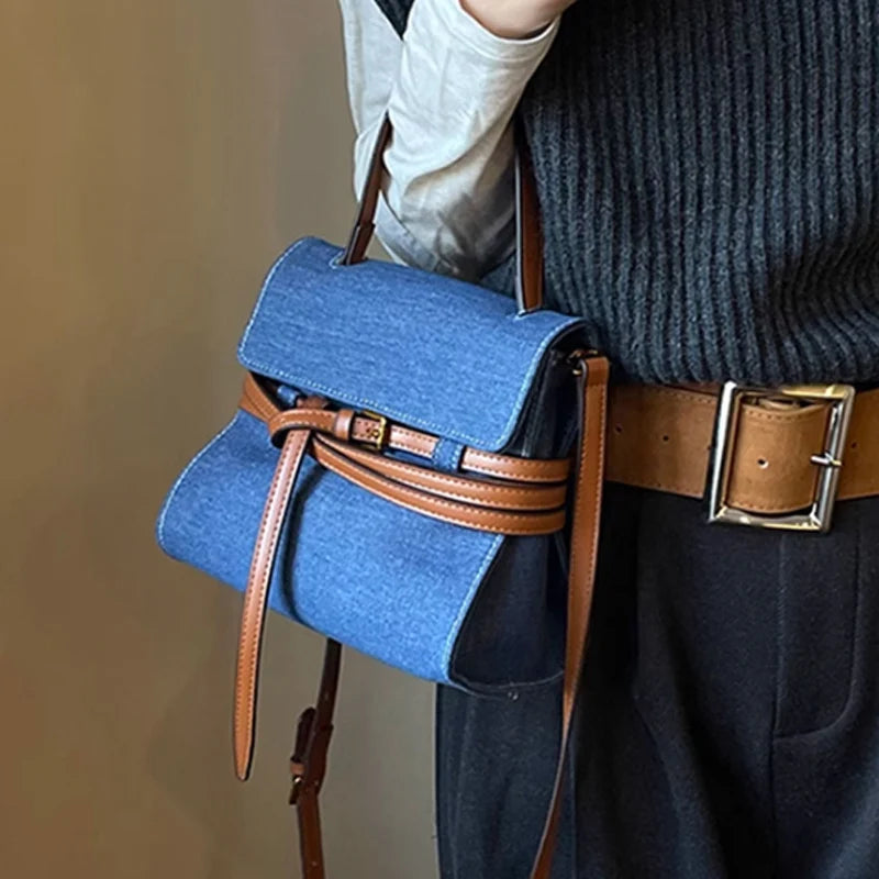 New Strap Shoulder Bag Tote Bag Frosted Suede Women's Bag Large Capacity Crossbody Bag