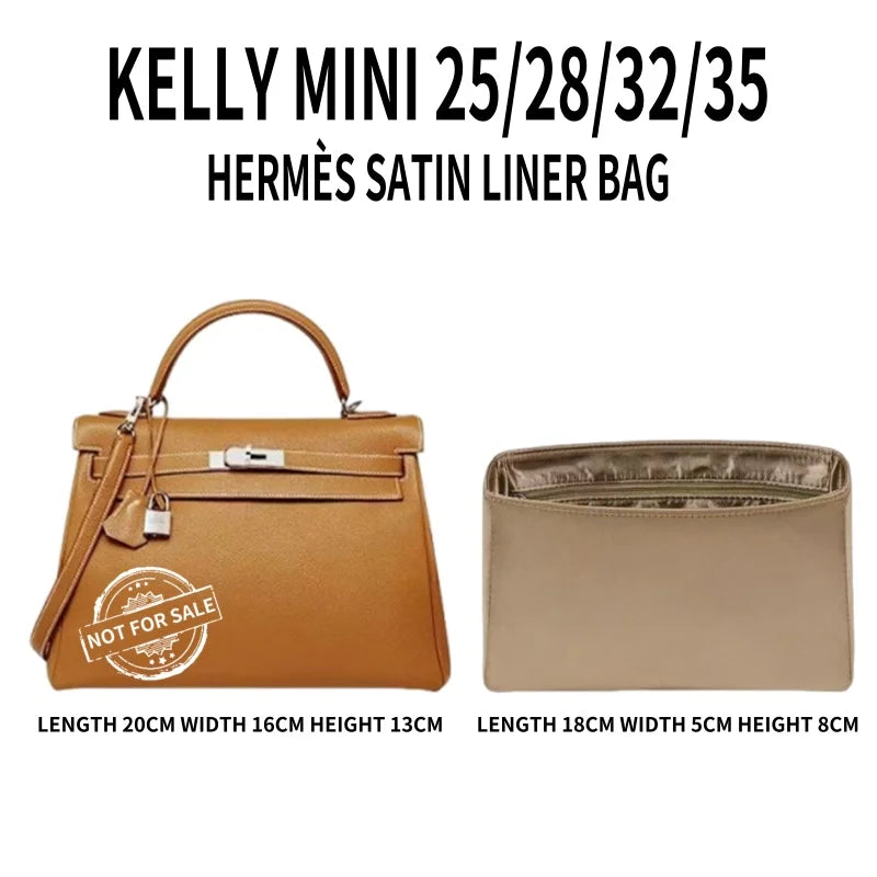 Purse Insert Organizer Fit For H Kelly 25 28 32 Insert Bags, Makeup Tote Organiser, Women Handbag Tote Cosmetic Liner