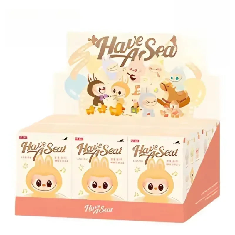 For LABUBU Collection Series Blind Box Doll Cute Anime Action Figure Ornaments Figurines Dolls Christmas Doll Gifts