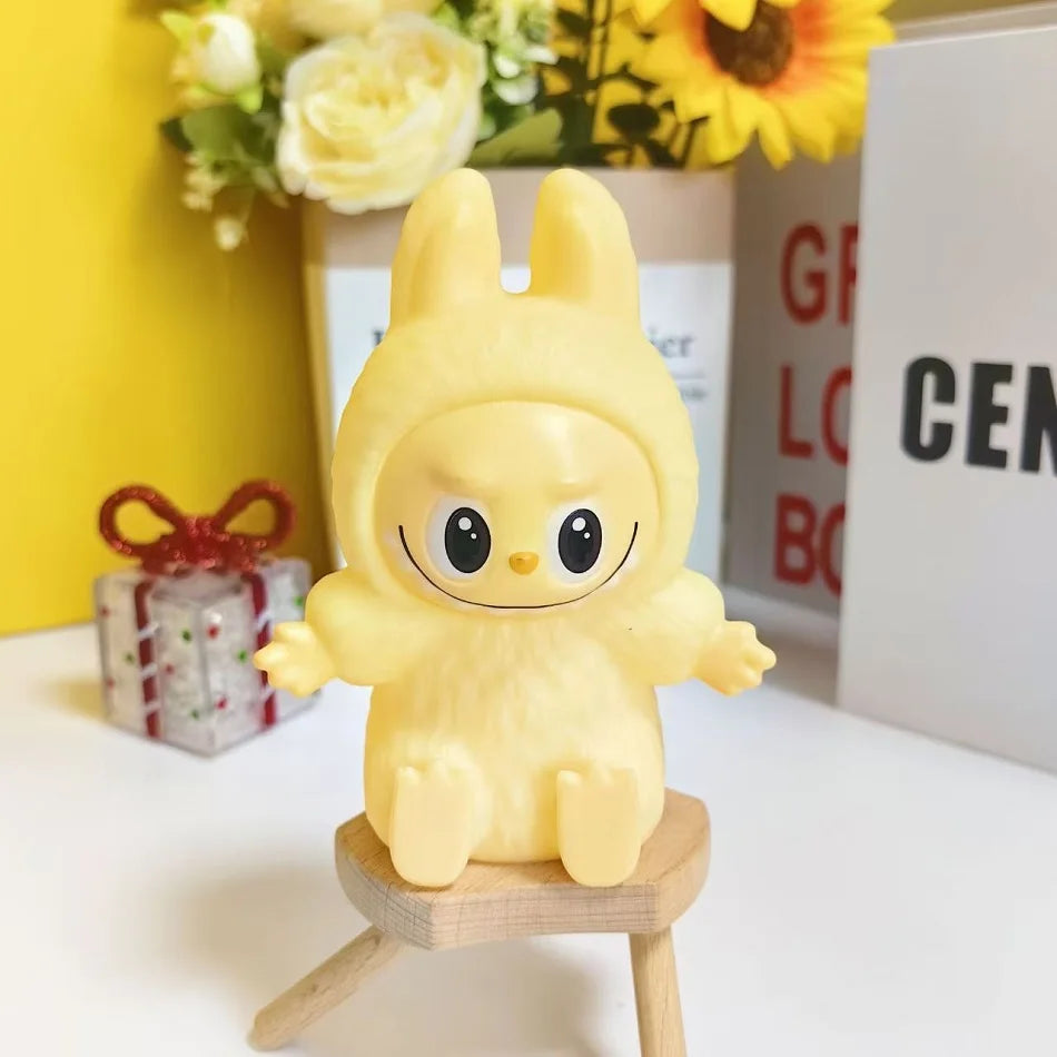 Labubu Night Light Cartoon Cute Children Toy Gift Diy Resin Car Labubu Model Soft Glow Bedside Companion for Sleep gift