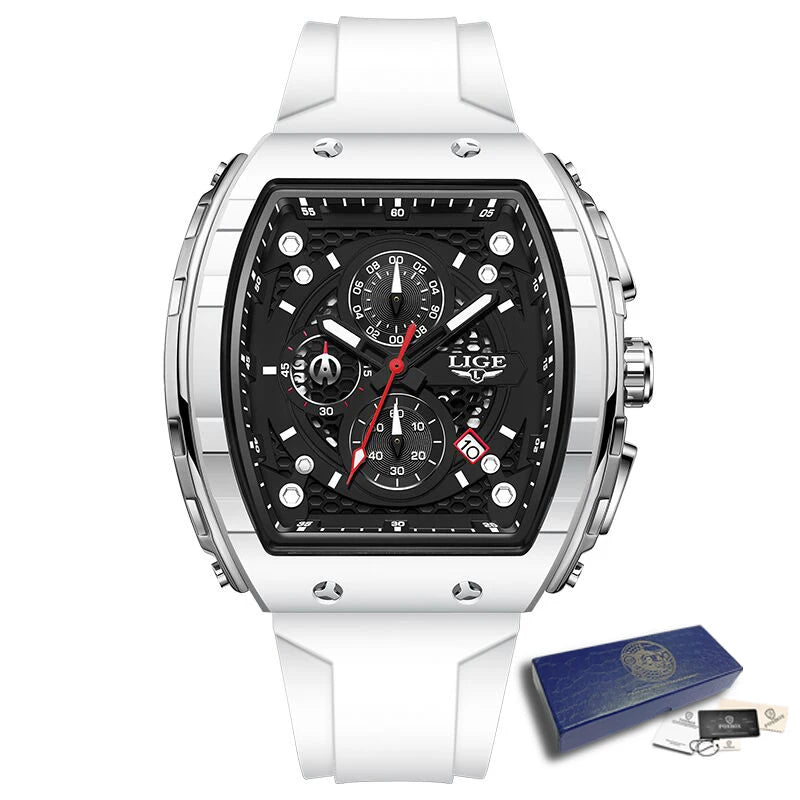 LIGE Top Brand Luxury Watches Men Sport 50M Waterproof Quartz Mens Watch Military Luminous Dive Wristwatch Male Reloj Homre 2024