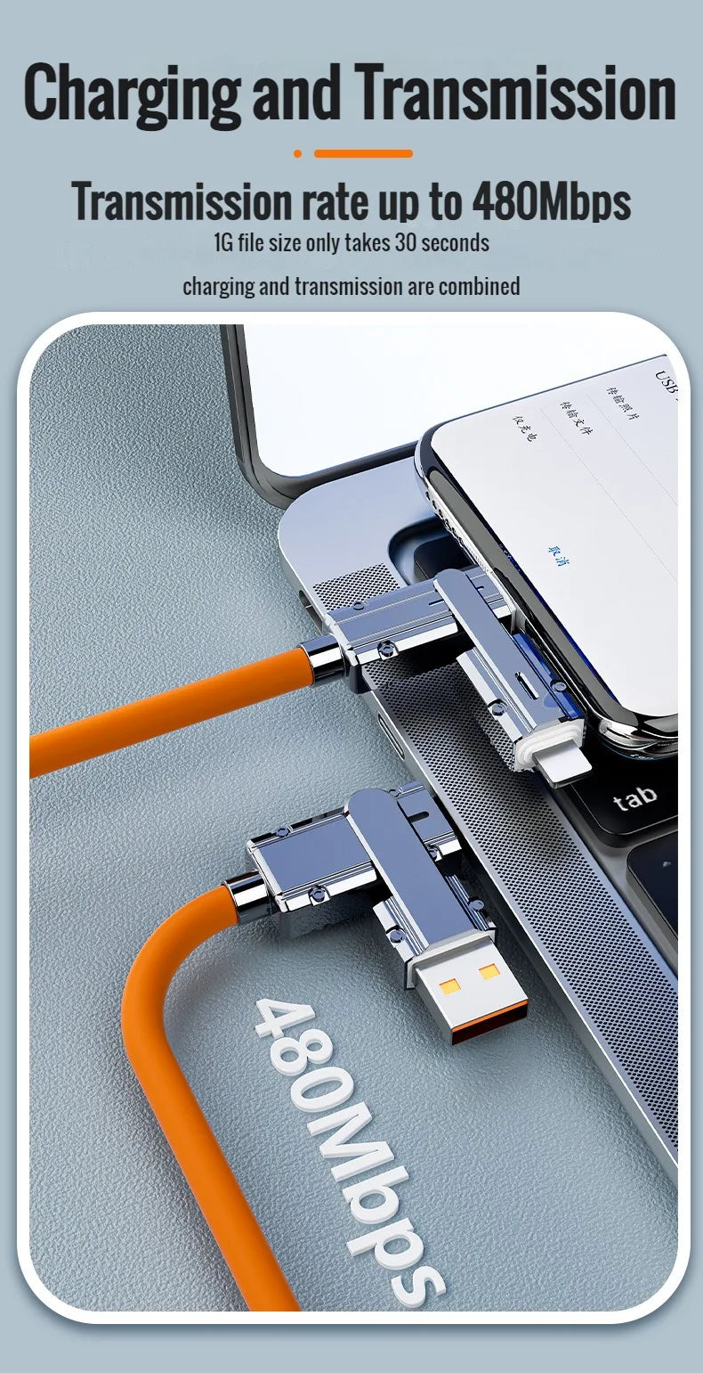 Type C To Typec Cable 2-In-2 66W Pd Fast Charging Usb C To Usb C To iPhone Suitable for iPhone iPad Huawei Xiaomi Samsung Redmi