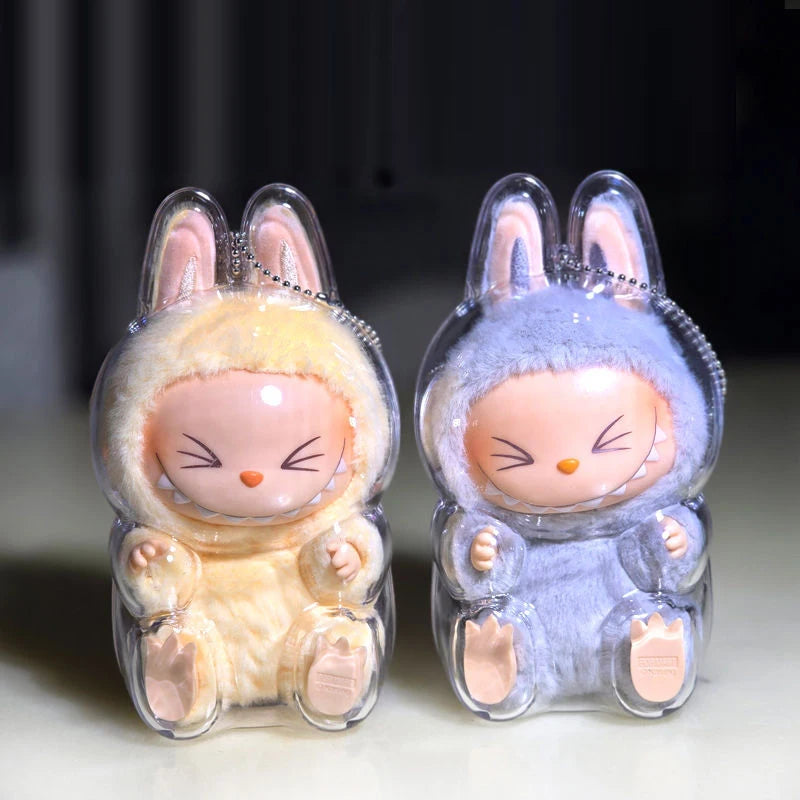 LABUBU Have A Seat Transparent Case Labubu Plastic Case Backpack Charms