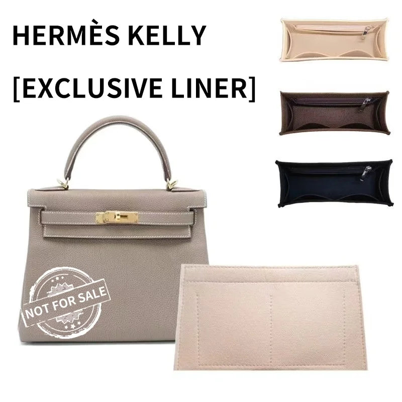 Purse Insert Organizer Fit For H Kelly 25 28 32 Insert Bags, Makeup Tote Organiser, Women Handbag Tote Cosmetic Liner
