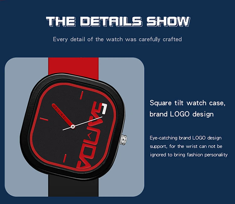 SANDA Brand Fashion Sports Quartz Watch Men Luxury Casual Waterproof Silicone Strap Men Clock  Simple Design Men Wristwatch 3203