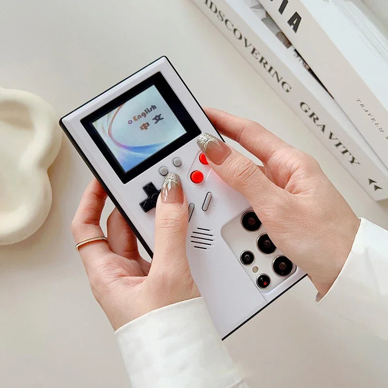 36 Classic Retro Gameboy Gaming Phone Case For Samsung Galaxy S26 S25 S24 S23 S22 S21 Plus Ultra S20 FE Note 20 10 Game Boy Case