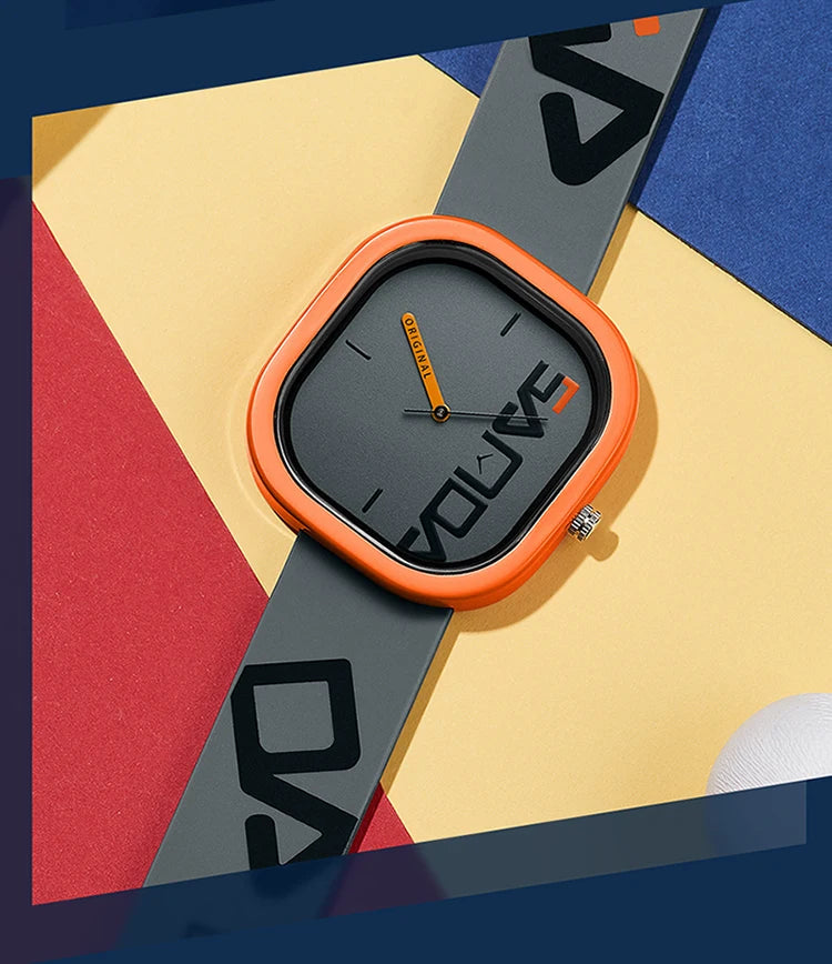 SANDA Brand Fashion Sports Quartz Watch Men Luxury Casual Waterproof Silicone Strap Men Clock  Simple Design Men Wristwatch 3203