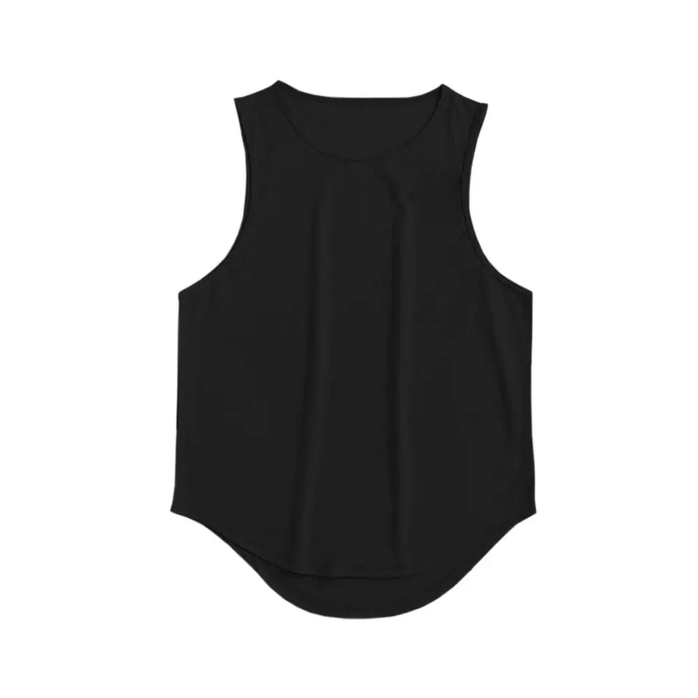 Summer Marathon Quick Dry Sports Tank Top Men's Sleeveless Tank Top Running Training Basketball Loose Fit Tank Top