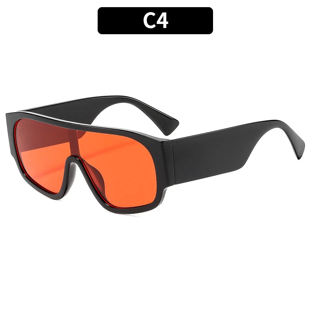 Women Men Square Sun Glasses Retro Oversized Sunglasses Female Black Vintage Fashion Ladies Oculos De Sol Eyeglasses 802350