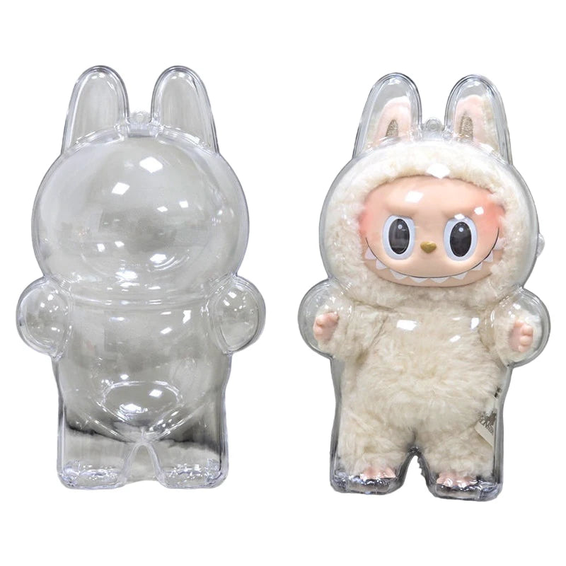 LABUBU Have A Seat Transparent Case Labubu Plastic Case Backpack Charms