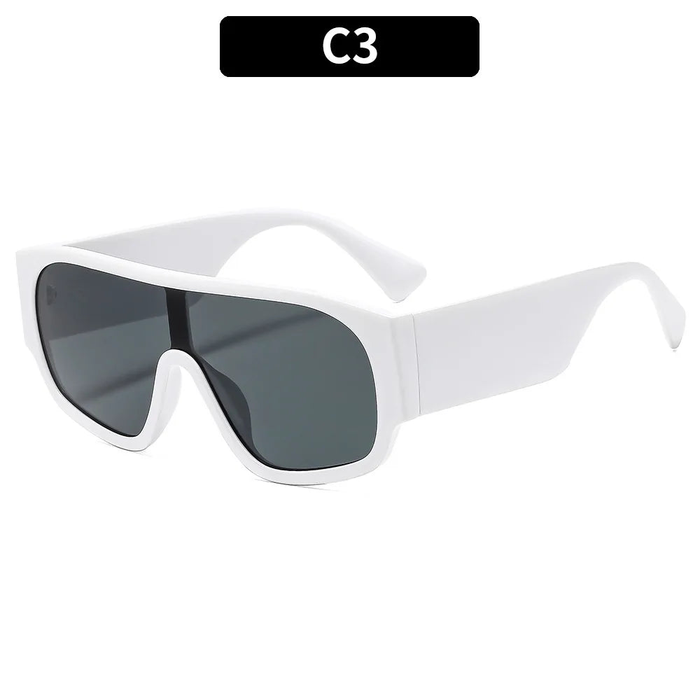 Women Men Square Sun Glasses Retro Oversized Sunglasses Female Black Vintage Fashion Ladies Oculos De Sol Eyeglasses 802350