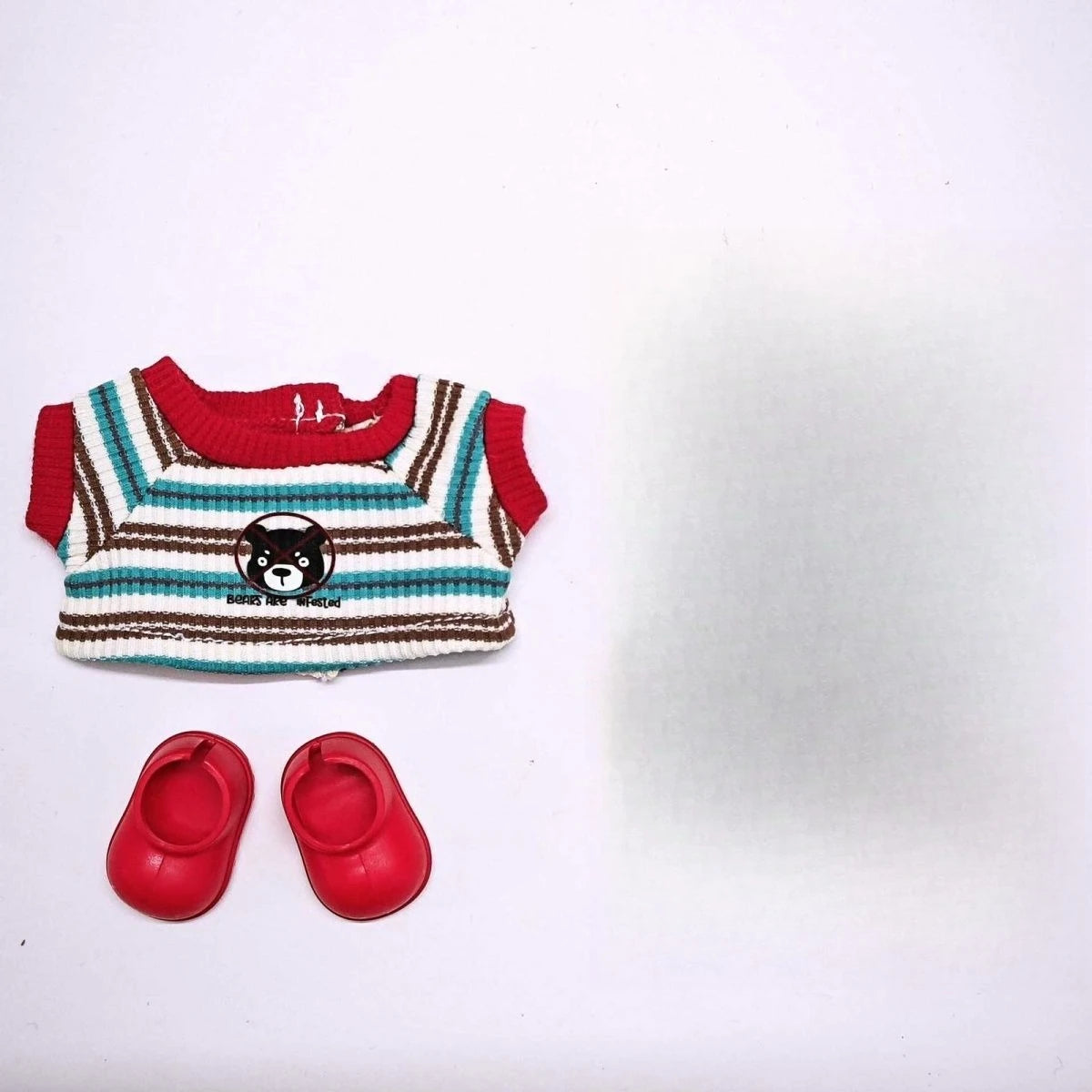 Labubu 3.0 Big Into Energy Red Sports Outfit with Earphones for 15/17cm Ropa Labubu Dolls