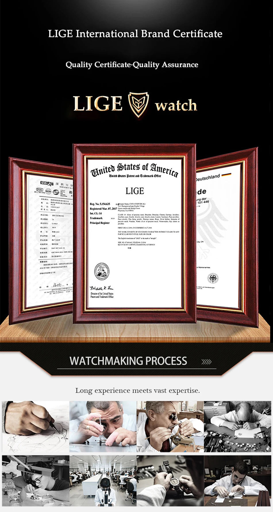 LIGE Top Brand Luxury Watches Men Sport 50M Waterproof Quartz Mens Watch Military Luminous Dive Wristwatch Male Reloj Homre 2024