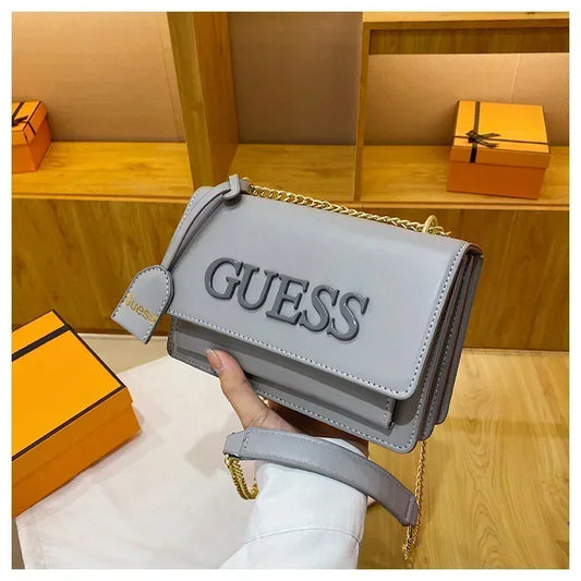 2025 Trendy! Women's Soft - Textured Small Square Crossbody Bag Small Square Crossbody Bag - Fashion - Forward Chain Style, Effortless Everyday Essential