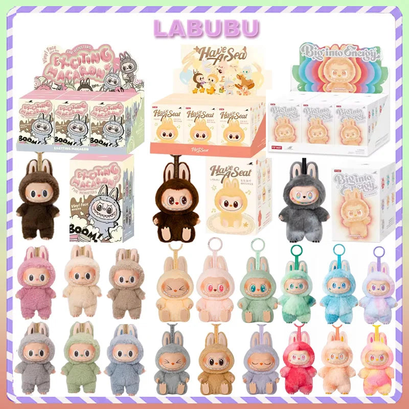 For LABUBU Collection Series Blind Box Doll Cute Anime Action Figure Ornaments Figurines Dolls Christmas Doll Gifts