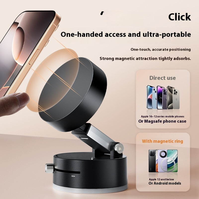 Foldable Magnetic Phone Holder Foldable Suction Cup With Suction Cup Hands-Free Navigation For Smart Phone